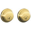 Schlage Residential Grade AAA, Double Cyl, C KWY, Lifetime Brass, Rectangle Stk, 5 Pins B62 505 KD